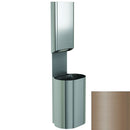 Bradley Elvari Series Towel/Waste Combination Unit - Surface Mounted, 18 GAL - 2B5-113600-BZ, Brushed Bronze
