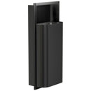 Bradley Elvari Series Waste Receptacles - Recessed, Medium Capacity, 12 GAL - 3B1-000000-BB, Brushed Black