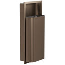 Bradley Elvari Series Waste Receptacles - Recessed, Medium Capacity, 12 GAL - 3B1-000000-BZ, Brushed Bronze