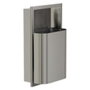 Bradley Elvari Series Waste Receptacles - Recessed, Small Capacity, 8 GAL - 3B1-003400-BS, Brushed Stainless