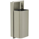 Bradley Elvari Series Waste Receptacles - Recessed, Large Capacity, 12 GAL - 3B1-003600-BN, Brushed Nickel