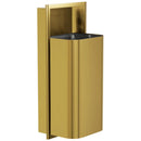 Bradley Elvari Series Waste Receptacles - Recessed, Large Capacity, 12 GAL - 3B1-003600-BR, Brushed Brass