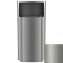 Bradley Elvari Series Waste Receptacles - Semi-Recessed, Medium Capacity, 12 GAL - 3B1-100000-BS, Brushed Stainless