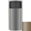 Bradley Elvari Series Waste Receptacles - Semi-Recessed, Medium Capacity, 12 GAL - 3B1-100000-BZ, Brushed Bronze
