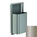 Bradley Elvari Series Waste Receptacles - Semi-Recessed, Small Capacity, 8 GAL - 3B1-103400-BN, Brushed Nickel