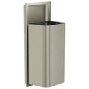 Bradley Elvari Series Waste Receptacles - Semi-Recessed, Large Capacity, 18 GAL - 3B1-103600-BN, Brushed Nickel