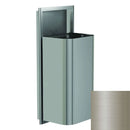 Bradley Elvari Series Waste Receptacles - Semi-Recessed, Large Capacity, 18 GAL - 3B1-103600-BN, Brushed Nickel