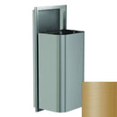 Bradley Elvari Series Waste Receptacles - Semi-Recessed, Large Capacity, 18 GAL - 3B1-103600-BR, Brushed Brass