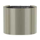 Bradley Elvari Series Waste Receptacles - Surface Mounted, Small Capacity, 10 GAL - 3B1-113400-BN, Brushed Nickel