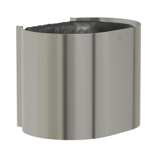 Bradley Elvari Series Waste Receptacles - Surface Mounted, Small Capacity, 10 GAL - 3B1-113400-BS, Brushed Stainless