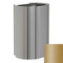 Bradley Elvari Series Waste Receptacles - Surface Mounted, Large Capacity, 18 GAL - 3B1-113600-BR, Brushed Brass