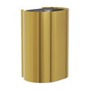 Bradley Elvari Series Waste Receptacles - Surface Mounted, Large Capacity, 18 GAL - 3B1-113600-BR, Brushed Brass