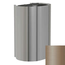 Bradley Elvari Series Waste Receptacles - Surface Mounted, Large Capacity, 18 GAL - 3B1-113600-BZ, Brushed Bronze