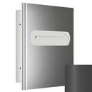 Bradley Elvari Series Seat Cover Dispenser - Recessed Mounted, Large Capacity - 5B1-003600-BB, Brushed Black
