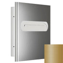 Bradley Elvari Series Seat Cover Dispenser - Recessed Mounted, Large Capacity - 5B1-003600-BR, Brushed Brass