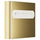 Bradley Elvari Series Seat Cover Dispenser - Surface Mounted, Large Capacity - 5B1-113600-BR, Brushed Brass