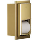 Bradley Elvari Series Toilet Tissue Dispenser - Recessed Mounted, Medium Capacity - 5B2-000000-BR, Brushed Brass