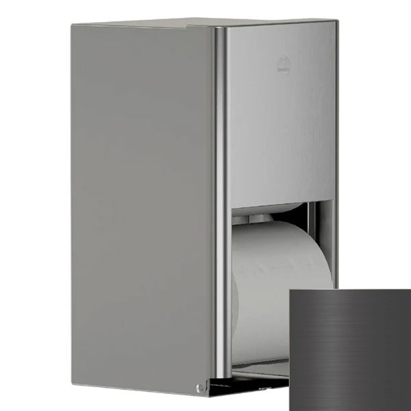 Bradley Elvari Series Toilet Tissue Dispenser - Surface Mounted, Medium Capacity - 5B2-110000-BB, Brushed Black
