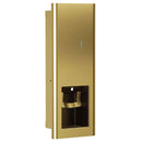 Bradley Elvari Series Liquid Soap/Gel Sanitizer Dispenser - 40oz, Recessed - 6B1-000000-BR, Brushed Brass