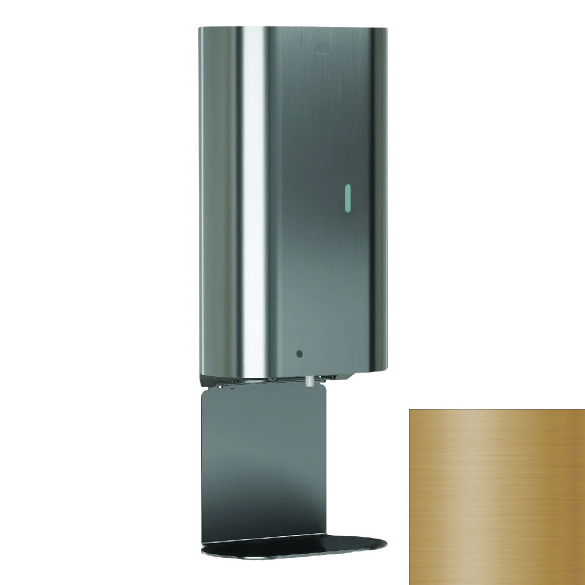 Bradley Elvari Series Automatic Foam Soap Sensor Dispenser - 40oz, Surface Mounted, Tray - 6B1-119373T-BR, Brushed Brass