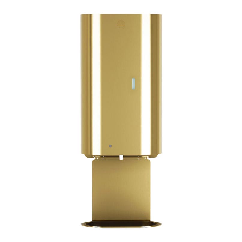 Bradley Elvari Series Automatic Foam Soap Sensor Dispenser - 40oz, Surface Mounted, Tray - 6B1-119373T-BR, Brushed Brass