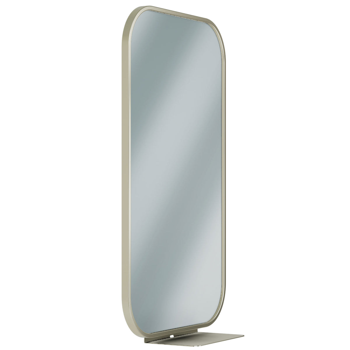 Bradley Elvari (18 x 36) Frame Mirror-Stainless w/Shelf - 7B1-2018360-BN, Brushed Nickel, 18" W x 36" H