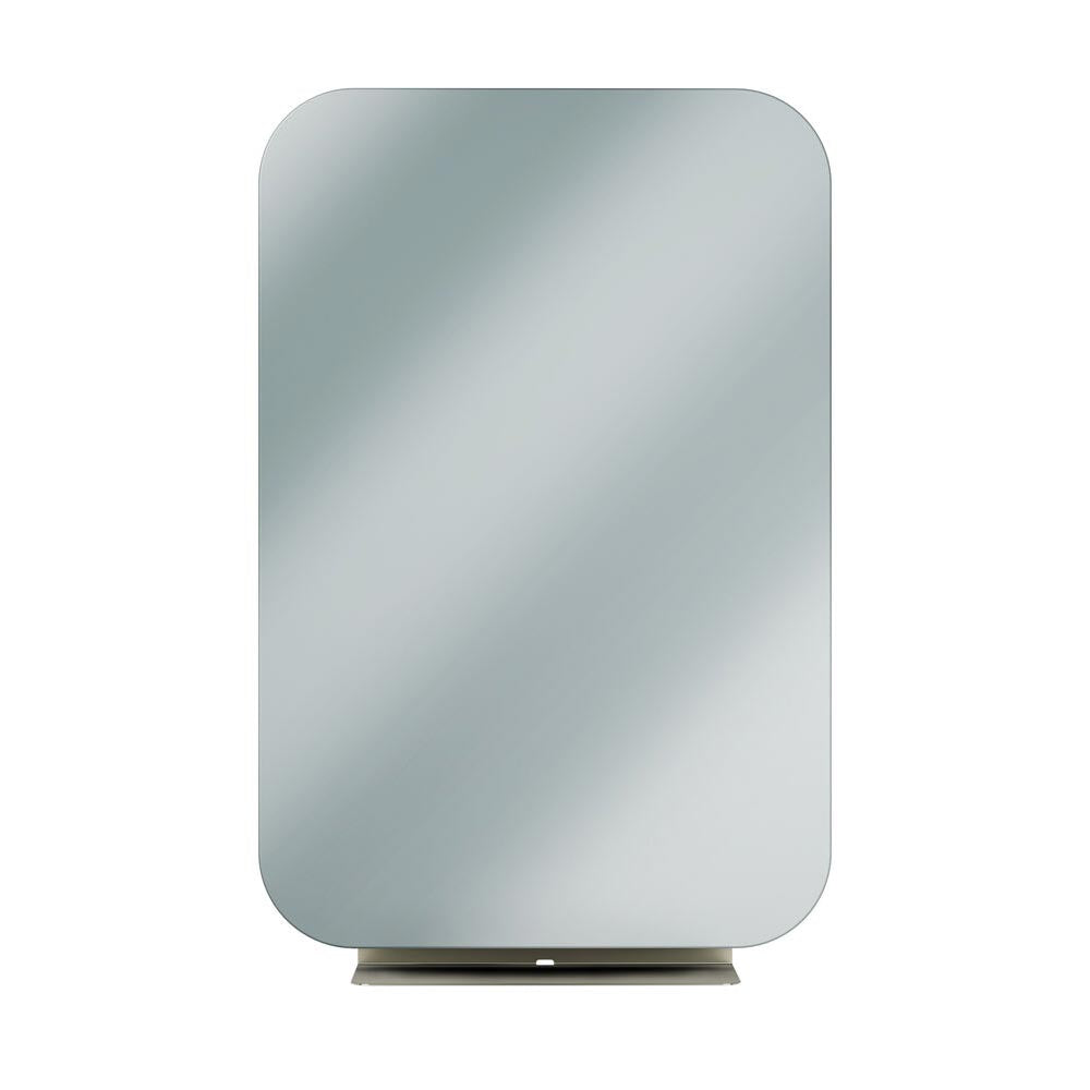 Bradley Elvari (24 x 36) Frameless Mirror w/Shelf - 7B1-3024360-BN, Brushed Nickel, 24" W x 36" H