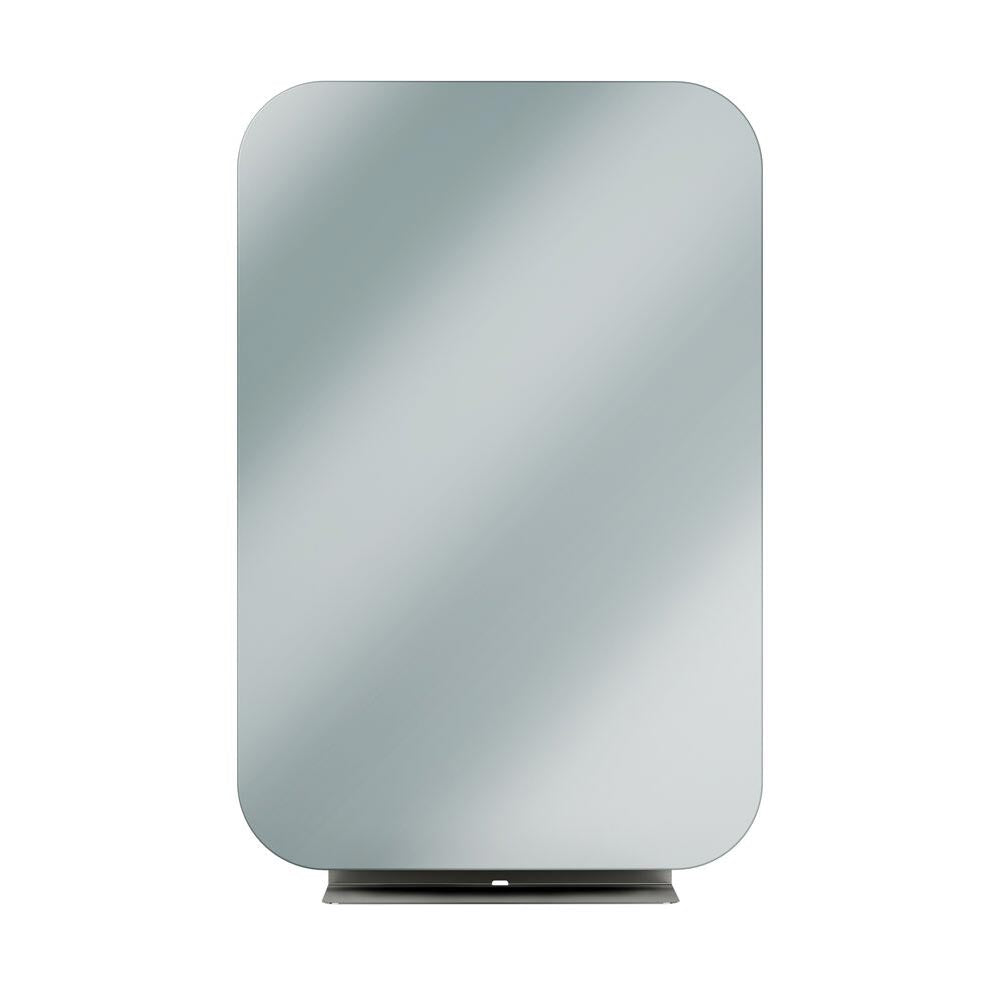 Bradley Elvari (24 x 36) Frameless Mirror w/Shelf - 7B1-3024360-BS, Brushed Stainless, 24" W x 36" H