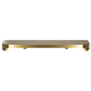 Bradley Elvari Series Shelf, Stainless Satin, 20 Gauge w/ Hooks, 8" X 24"- 7B2-0082496-BR, Brushed Brass