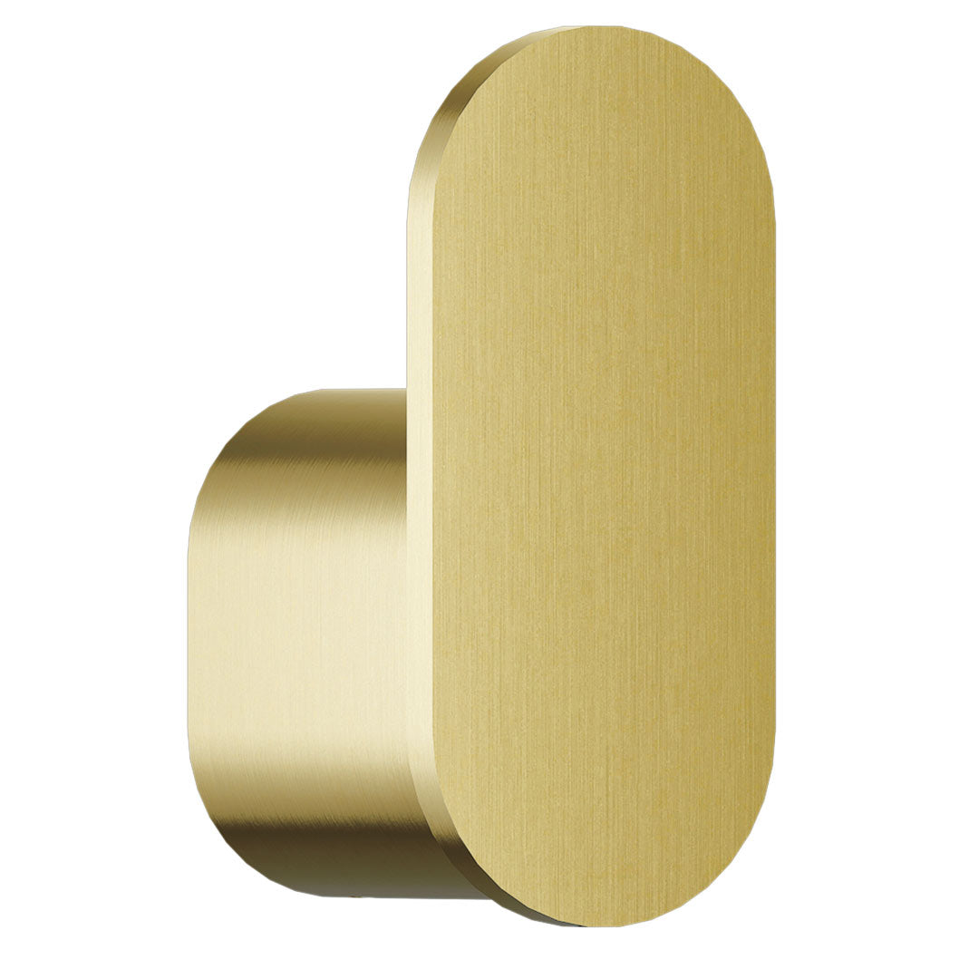Bradley Elvari Series Robe Hook - Stainless-Surface Mounted, Single Hook - 9B1-110000-BR, Brushed Brass