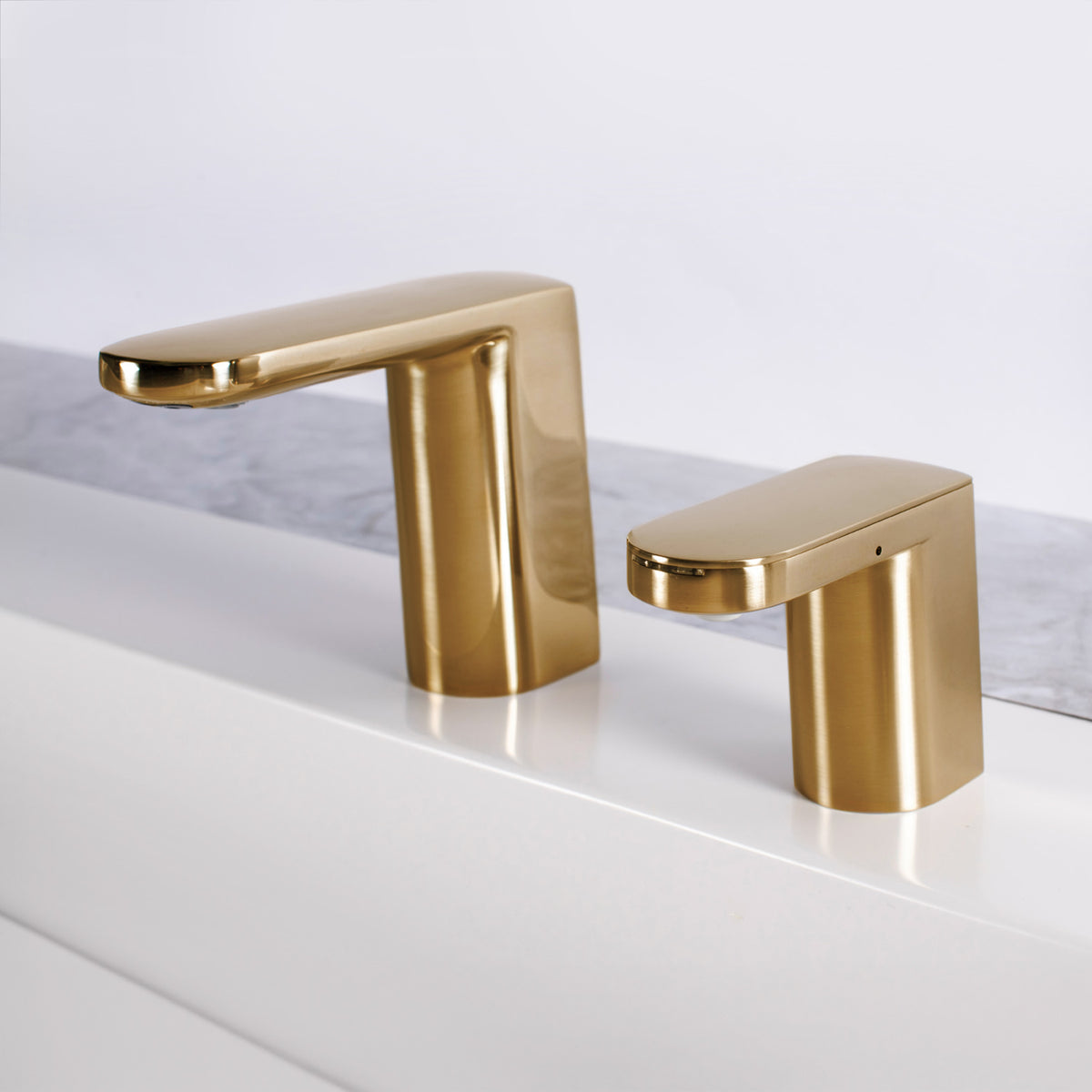 Bobrick B-950 Fino Top-Fill Liquid Soap Dispenser - Brushed Brass (Streamlined Style)