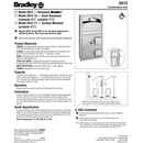Bradley 5912-11 Commercial Toilet Paper/Seat Cover Dispenser, Surface-Mounted, Stainless Steel