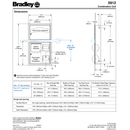 Bradley 5912-11 Commercial Toilet Paper/Seat Cover Dispenser, Surface-Mounted, Stainless Steel