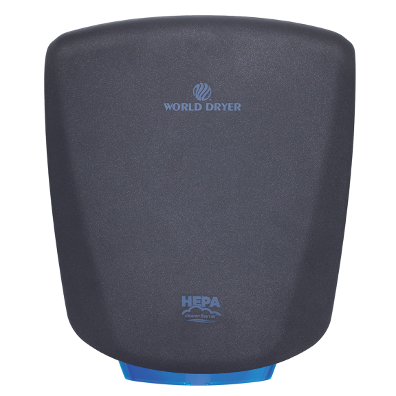 World Dryer VERDEdri Q-962A2 Surface-Mounted ADA Hand Dryer, Aluminum, Graphite, Automatic