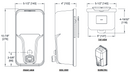 ASI 20363 Commercial Liquid Soap Dispenser, Manual-Push, Stainless Steel - 33.8 Oz