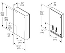 Bradley 407-114000 Commercial Restroom Sanitary Napkin/ Tampon Dispenser, Free-Operated, Surface-Mounted, Stainless Steel