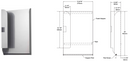 Bobrick 3944-130 Commercial Towel Mate Towel Guide for Bobrick Model B-3900, Stainless Steel