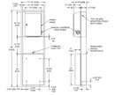 ASI 046926 Traditional - Paper Towel Disp. & Waste Receptacle - Pull Roll, Auto Cut - 13.5 gal. Recessed