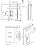 ASI 0485-R Toilet Seat Cover & Toilet Tissue Dispenser - Recessed