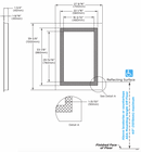 Bobrick B-168 2739 (27 x 39) LED Backlit Mirror, 27"W x 39"H