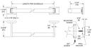 ASI 0755-Z18 Towel Bar 30"Length, Surface-Mounted, Round, Chrome Plated Zamak