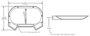 Koala Kare KB112-01RE Countertop Baby Changing Station, Recess Mount