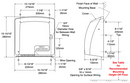 Bobrick B-710 Automatic Hand Dryer, 115 Volt, Surface-Mounted, Plastic