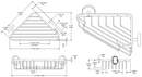 ASI 7322 Soap Basket - Surface Mounted