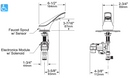 Bobrick B-8872 Automatic Faucet Matte Black