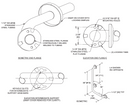 ASI 3804-L Commercial Left Hand Grab Bar, 1-1/2" Diameter x 32" Length, Stainless Steel