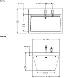 Bradley Verge Commercial Hand Wash Sink - LVA-Series, One-Station, LVAD1