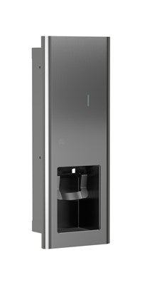 Bradley Elvari Series Liquid Soap/Gel Sanitizer Dispenser - 40oz, Recessed - 6B1-000000 (Classic Satin Stainless)