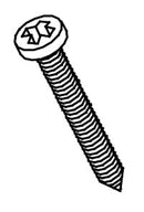 ASI 3900 3 Pan Head Sheet Metal Screws, 2-1/2" long