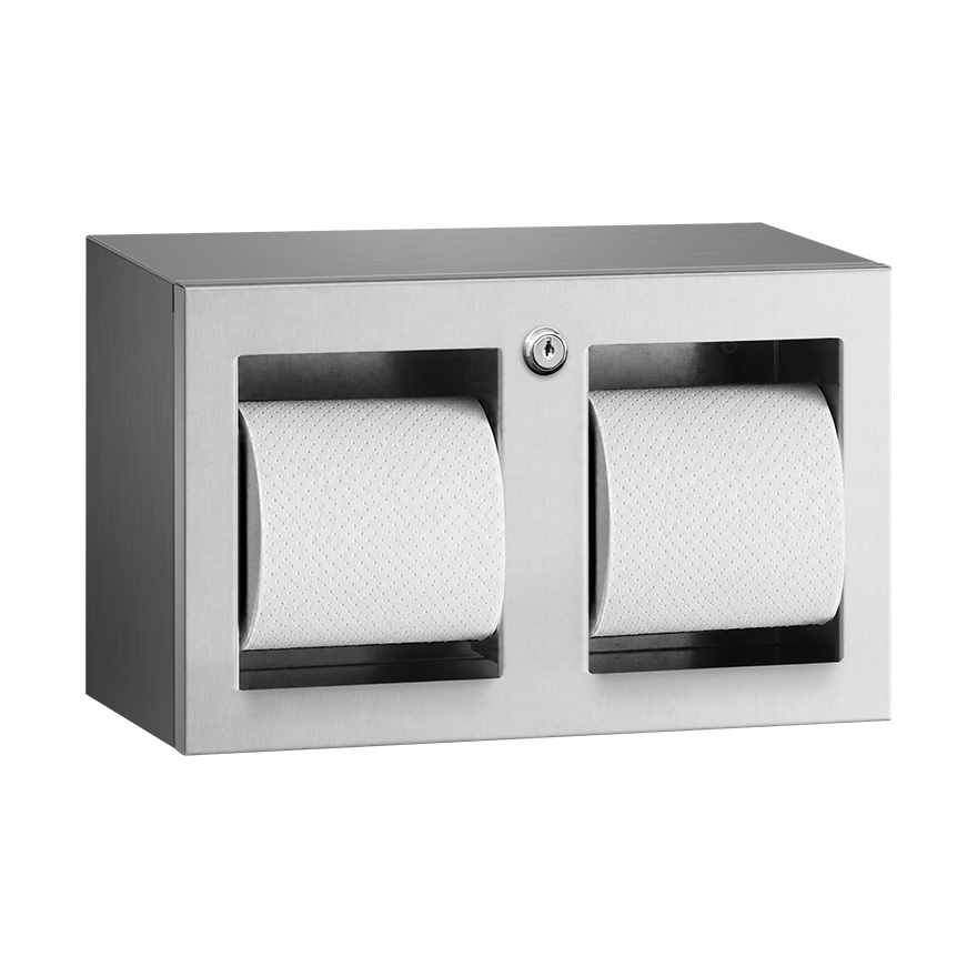 ASI 64023 Simplicity Double Toilet Tissue Dispenser, Surface Mounted